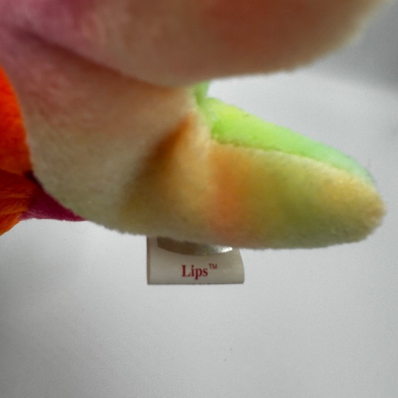 Ty Beanie Baby LIPS the Tropical Fish (8-inch) NEW MWMTs Stuffed Animal Toy - Picture 4 of 4